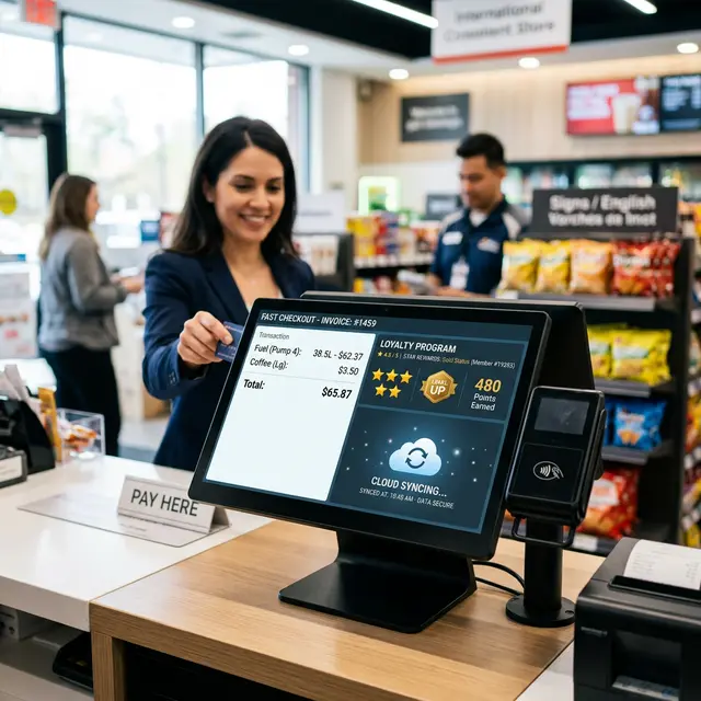 The Next-Gen Gas Station POS System: Speed, Loyalty, and Cloud Sync