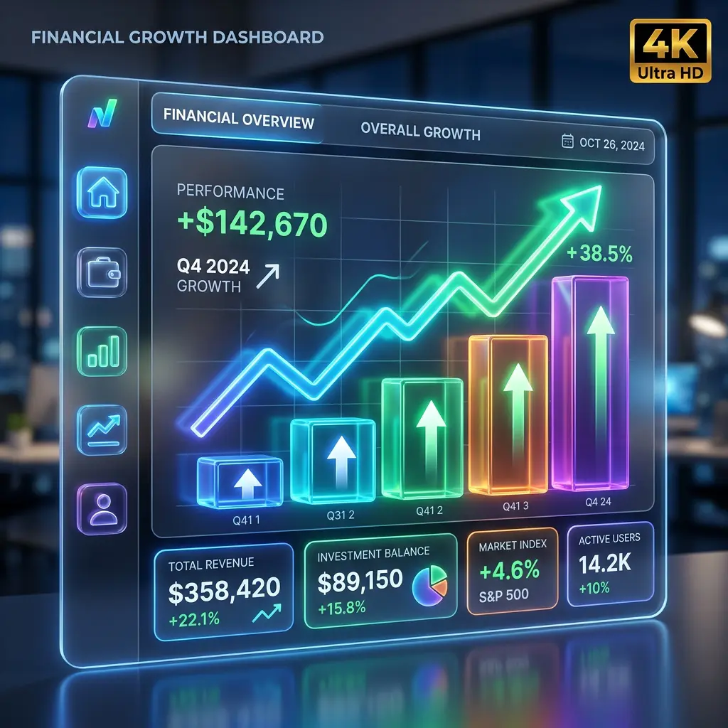 Business Growth Analysis Illustration